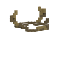 Couronne de branches, casque de la panoplie Monarque sylvestre